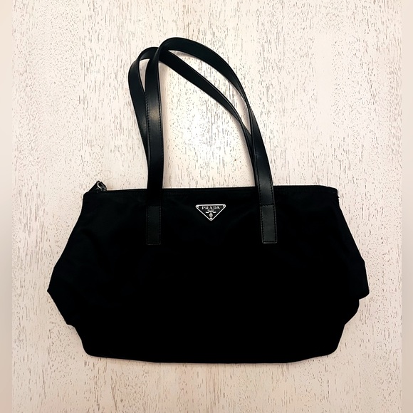 Prada Handbags - Prada Nylon Tessuto Black Bag, Excellent Condition